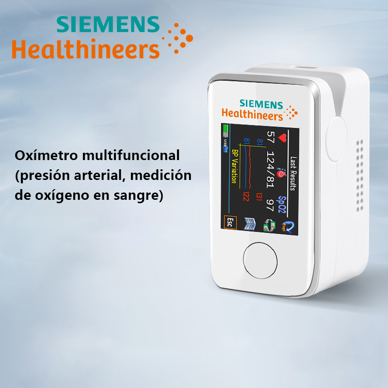 [MMedidor de glucosaen sangremultifuncional noinvasivo] Detecciónde glucosa ensangre, detección deacido úrico,detección de pulsodetección detemperaturacorporal, registro dedatos. Gran pantallatáctil. Conexiónbluetooth